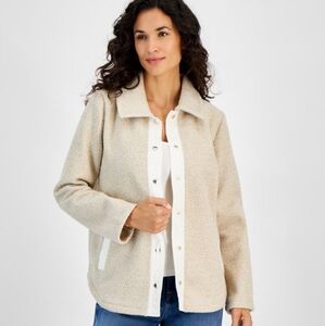 Tommy Hilfiger Women's Tan Teddy Jacket